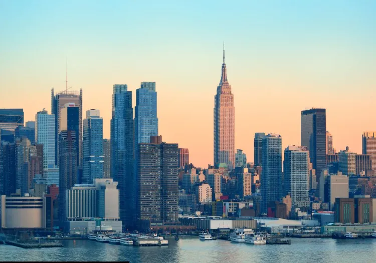 New York City urban landscape with well-maintained sidewalks and driveways, showcasing infrastructure essential for safety and charm.